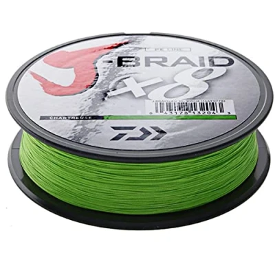 Image of Daiwa J Braid X8 0.28mm 150m chartr. Braided fishing line