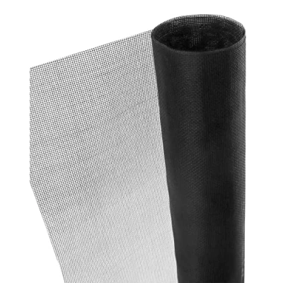 Image of QWORK® Fly Screen Window Replacement, Fiberglass Screen,120 x 250 cm, Keep Fresh Air Circulating, Black, 18 mesh
