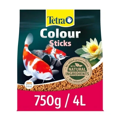 Image of Tetra Pond Fish Food colour Sticks 750g with carotenoids for enhanced