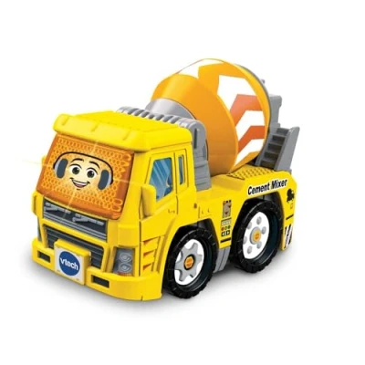 Image of VTech Toot Drivers Cement Mixer, Toy Car for 1 Year Old, Pretend Play Vehicle with Lights and Sounds, Interactive Toddlers 12 Months, 2, 3, 4 plus, English Version
