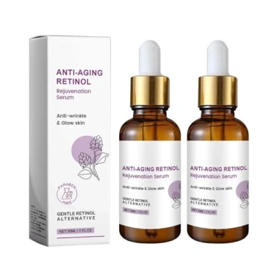 Image of Venature Bakuchiol Retinol Rejuvenation Serum,Natural Alternative Extract,Bakuchiol Serum Korean for Face,Revitalizing Organic Facial Serum(2Bottles)