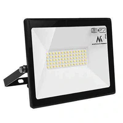 Image of Maclean MCE550 NW LED Floodlight Spotlight IP65 Waterproof Headlight Outdoor Lighting Light Slim (Neutral White 4000K, 50W)