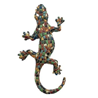 Image of 3D Mosaic Gecko Barcelona Spain Fridge Magnet Souvenir Gift Home Kitchen Refrigerator Decoration Magnetic Sticker Collection