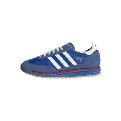 Image of adidas Originals SL 72 RS Trainers Blue core white better scarlet, Size: 8.5, scarlet Leather