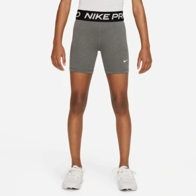 Image of NIKE Performance PRO Short Leggings for kids, Size: 12 13y, Carbon heather/white
