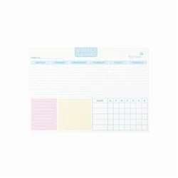 Image of Silvine Weekly Desk Planner 52 Printed Sheets A4 225