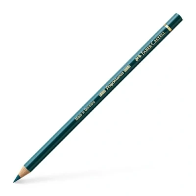Image of Faber Castell Art &amp; Graphic Polychromos Colour Pencil, (158), Deep Cobalt Green, For Art, Craft, Drawing, Sketching, Home, School, University, Colouring