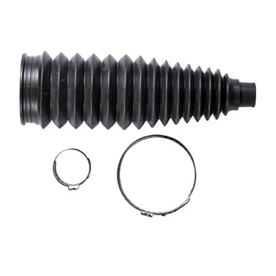 Image of 4553509030, 4553509060 Steering Rack Boot BLUE PRINT ADT381501 Thermoplast Front Axle Left, Right with clamps 16, 51mm 182mm