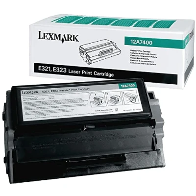 Image of Lexmark E321 Laser Toner Cartridge Return Program Page Life 12A7400