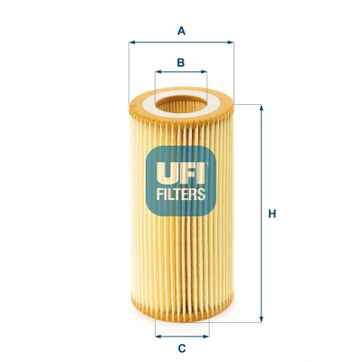 Image of 1906A7 Fuel Filter UFI 26.055.00 Insert FORD: FOCUS 3, MONDEO 4, S Max Mk1, PEUGEOT: 508 I Saloon, 308 Hatchback, 3008