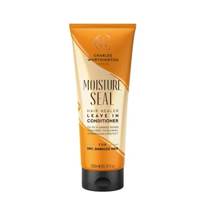Image of Charles Worthington Moisture Seal Hair Healer Leave In Conditioner, Dry and Frizzy Hair, No Rinsing Treatment for Smoother 200 ml