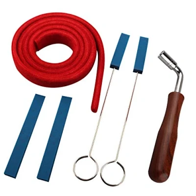 Image of Futheda Piano Tuning Kit Professional Tuner Tools Including 1 L Shaped Hammer, Vocal Band, 2 Damper, Damper with Handles Fastening Tool