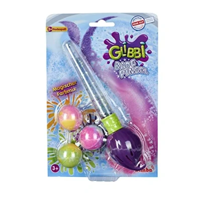 Image of Simba Glibbi 105953570 Bath Brush, Brush with Three Bombs, Colours the Water Colourful, Magic Wand for Bathtub, Toy, from 3 Years