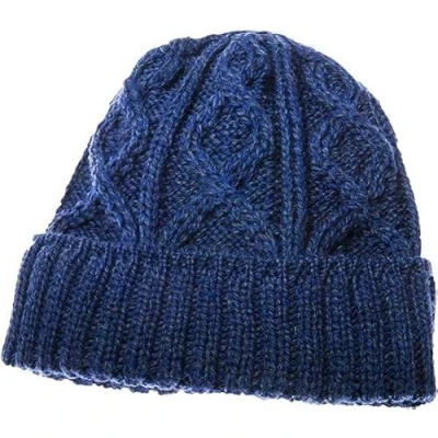 Image of WALKER AND HAWKES Supersoft Merino Wool Harwell Hat Navy