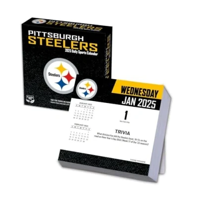 Image of Turner Sports Pittsburgh Steelers 2025 Box Calendar (25998053054)