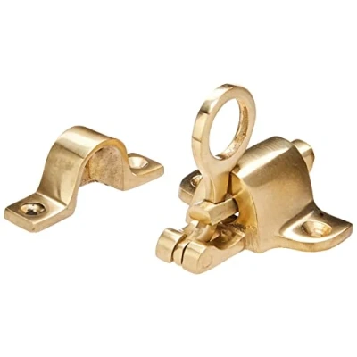 Image of Merriway® BH01799 Fanlight Skylight Window Catch Polished Brass