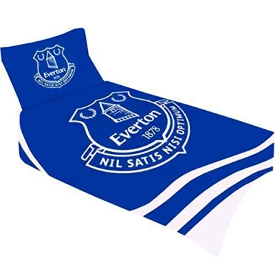 Image of Everton Single Duvet Set Reversible Pulse Fan Blue New Official Licensed Product