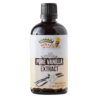 Image of Royal Brand Pure Vanilla Extract / No Sugar free Glass for Better Quality 110 ml 3.74 fl. oz