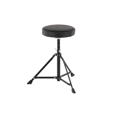 Image of PURE GEWA Drummer Thrones round seat DT 90 black, adjustable height, single braced