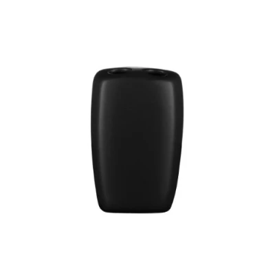 Image of Premier Housewares prem 1601329 for Toothbrush Holder, Stoneware, Matt Black, 8 x 11 cm