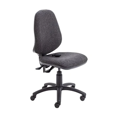 Image of Office Hippo Desk Chair, Ergonomic Home &amp; Chair With Adjustable Seat, Back Lumbar Pump For Comfort Support, Computer Curved Daily Use Charcoal