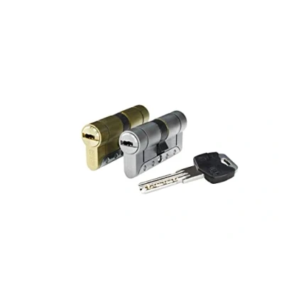 Image of IFAM Iridium Series Cylinder, 35 x mm, Cam 15 Door Pump, 5 Keys, Double Protection Anti Break, Drill and Pick, Bumping System, European Profile Lock, Nickel