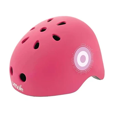 Image of Neon Ramp Kids Bike Safety Helmet 48 52cm Pink