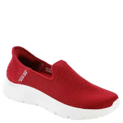 Image of Skechers Women&#039;s Go Walk Flex Slip ins Relish Sneaker, Red white, 8