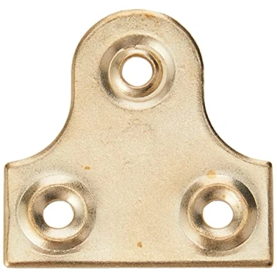 Image of Merriway BH02266 (4 Pcs) EB Round Glass Mirror Plate, 32mm (1.1/4 inch) Brass Plated Pack of 4 Pieces