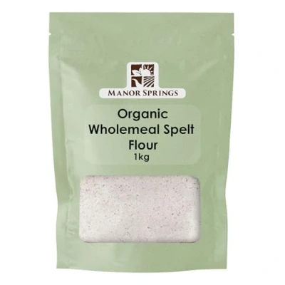 Image of Organic Wholemeal Spelt Flour 1kg by Manor Springs