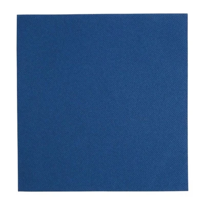 Image of Fiesta Recyclable Tablin Dinner Napkin Dark Blue 40x40cm Airlaid 1/4 Fold (Pk 500)