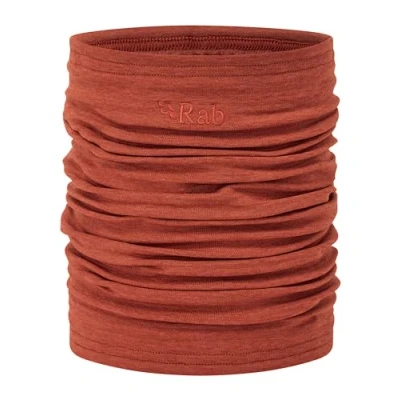 Image of Rab Filament Neck Tube Quick Drying Fleece Gaiter for Skiing, Hiking, &amp; Climbing Tuscan Red One Size