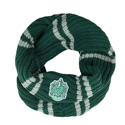 Image of Cinereplicas Harry Potter Infinity Scarf Ultra soft Officially licensed Slytherin 190 cm green &amp; Grey