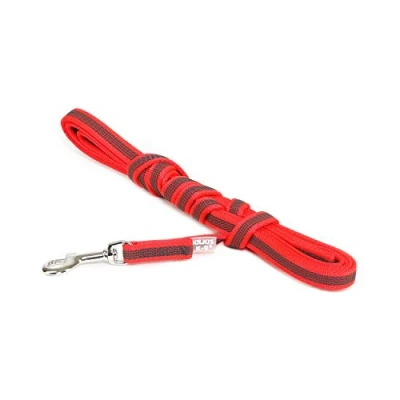 Image of Color &amp; Gray Super Grip Leash with Handle, 14 mm x 3 m, Red