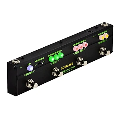 Image of SONICAKE Guitar Effect Pedal Multi Effects Classic Rock Tone Distortion Chorus Delay Reverb Cab Sim RockStage