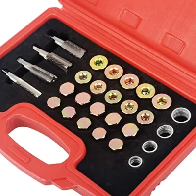 Image of DAYUAN 64pcs M13 M20 Oil Pan Thread Repair Kit Sump Gearbox Drain Plug Tool Set…