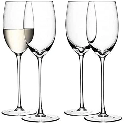 Image of LSA International Wine White Glass 340 ml Clear Set of 4 Mouthblown and Handmade WI04