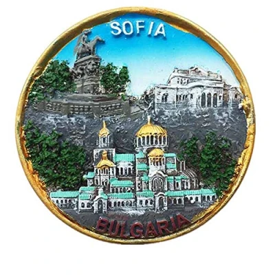 Image of 3D Sofia Bulgaria Fridge Magnet, travel Souvenir Gift,Home &amp; Kitchen Decoration magnetic sticker refrigerator magnet