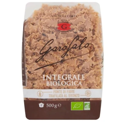 Image of Garofalo Wholewheat Organic Mafalda Corta Italian Pasta, 500g (Pack of 1)