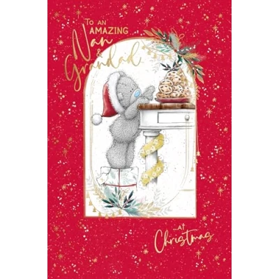 Image of Me To You Tatty Teddy Grandparents Christmas Card An Amazing Nan And Grandad 5x8ins Official Collection