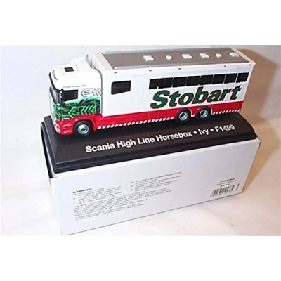 Image of oxford haulage Eddie Stobart scania highline horsebox ivy lorry 1:76 scale diecast model