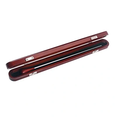Image of Alnicov Red Wood Conductor Music Baton Wooden Box Case with Handmade Musical Parts