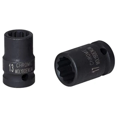 Image of KS Tools 515.0967 3/8&quot; 12 point impact socket, short, 17mm