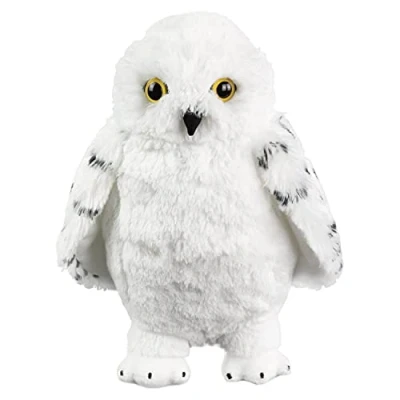 Image of The Noble Collection Harry Potter Hedwig Plush 11in (28cm) Soft Snowy Owl Officially Licensed Film Set Movie Props Gifts Merchandise
