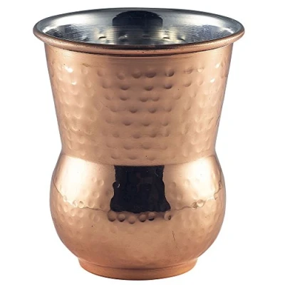 Image of Moroccan Copper Hammered Tumblers 14oz / 400ml Metal Drinkware, Cocktail