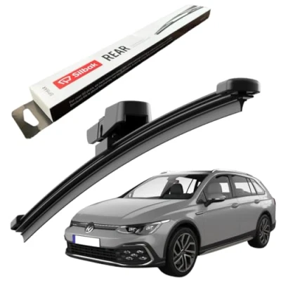 Image of Silbak Rear Windscreen Wipers, for VW (VOLKSWAGEN) GOLF ALLTRACK (11/2014 ONWARDS) Wiper Blades, 280mm, Blades Set ALLTRACK, Blade