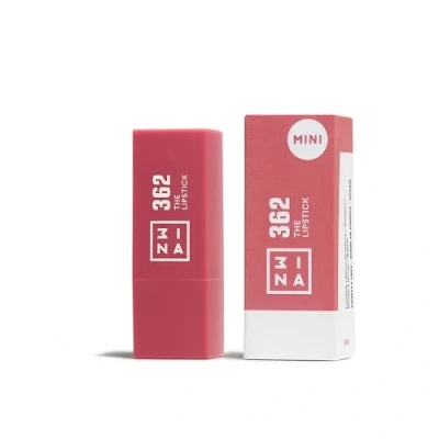 Image of 3INA MAKEUP the Lipstick 362 (Mini) Pink w Vitamin E &amp; Shea Butter to Nourish Lips Travel Size Lip Colour