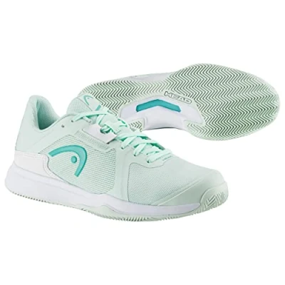 Image of HEAD Women&#039;s Sprint Team 3.5 Clay Tennis Shoe, Aqua White, 40 EU