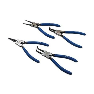 Image of US PRO Tools 4 Piece 7&quot; Circlip Pliers Set Internal External Bent &amp; Straight 2256