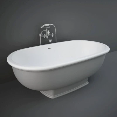 Image of RAK Washington Freestanding Bath 1550 x 800mm Grey WTBT15681503